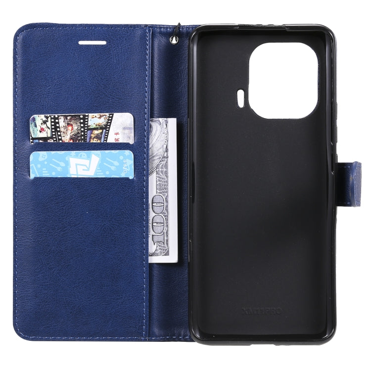 For Xiaomi Mi 11 Pro Solid Color Horizontal Flip Protective Leather Case with Holder & Card Slots & Wallet & Photo Frame & Lanyard