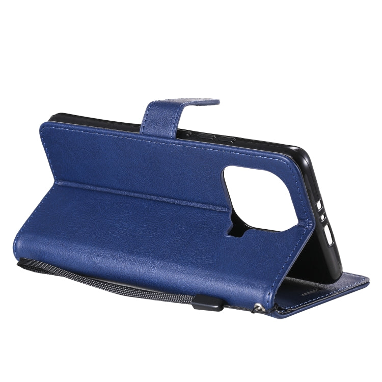 For Xiaomi Mi 11 Pro Solid Color Horizontal Flip Protective Leather Case with Holder & Card Slots & Wallet & Photo Frame & Lanyard