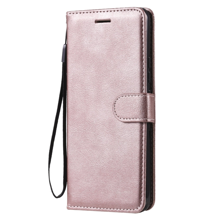 For Xiaomi Mi 11 Pro Solid Color Horizontal Flip Protective Leather Case with Holder & Card Slots & Wallet & Photo Frame & Lanyard