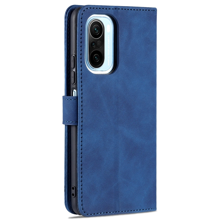 For Xiaomi Poco F3 AZNS Skin Feel Calf Texture Horizontal Flip Leather Case with Card Slots & Holder & Wallet