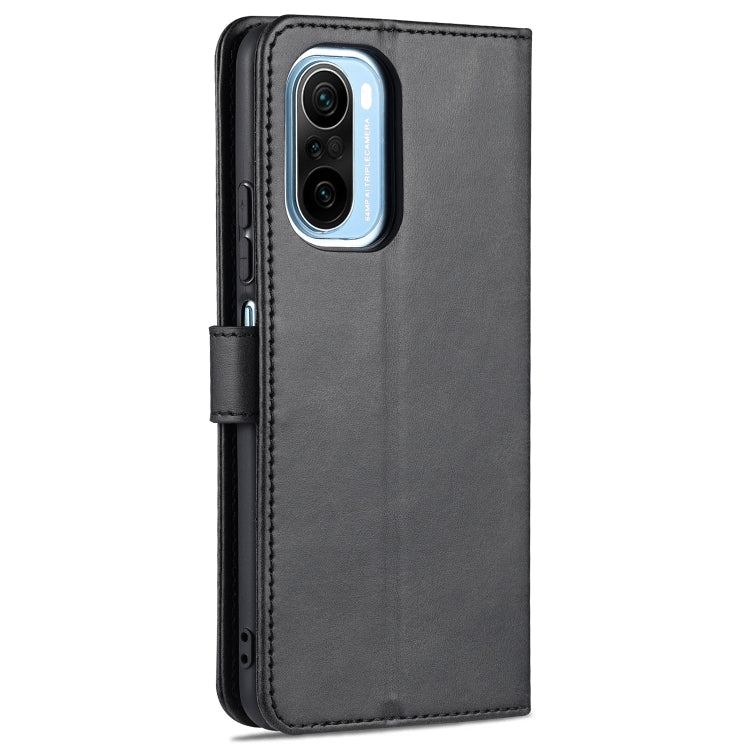 For Xiaomi Poco F3 AZNS Skin Feel Calf Texture Horizontal Flip Leather Case with Card Slots & Holder & Wallet