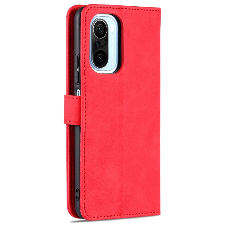 For Xiaomi Poco F3 AZNS Skin Feel Calf Texture Horizontal Flip Leather Case with Card Slots & Holder & Wallet