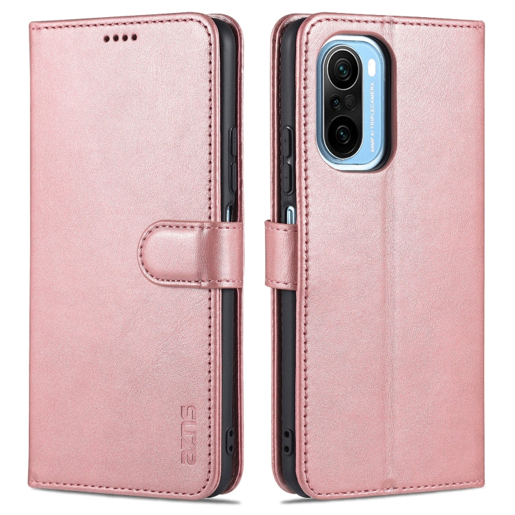 For Xiaomi Poco F3 AZNS Skin Feel Calf Texture Horizontal Flip Leather Case with Card Slots & Holder & Wallet