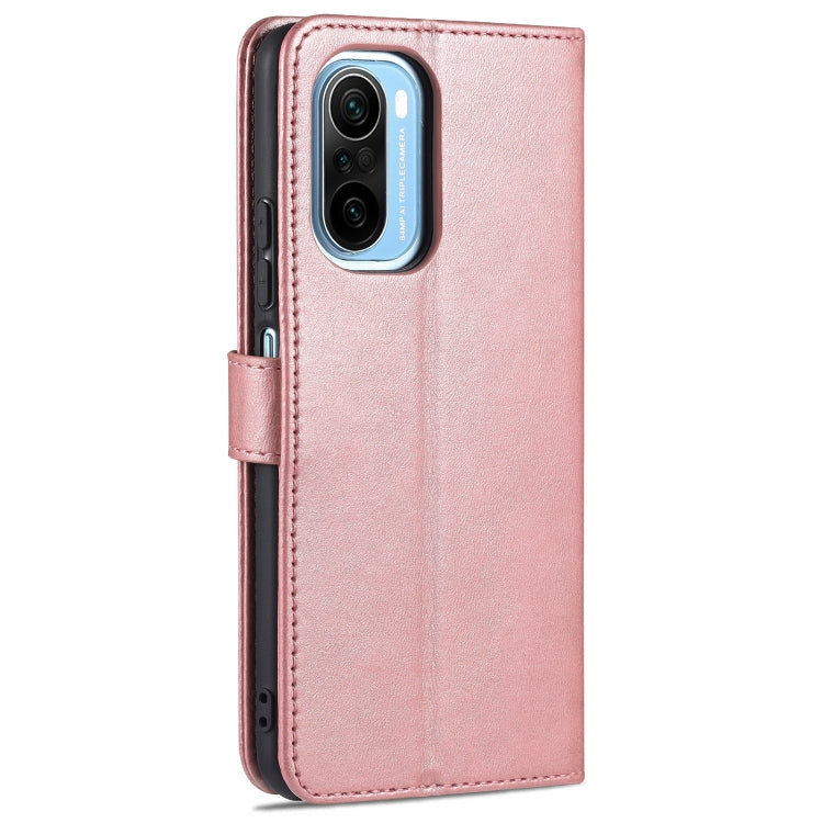 For Xiaomi Poco F3 AZNS Skin Feel Calf Texture Horizontal Flip Leather Case with Card Slots & Holder & Wallet