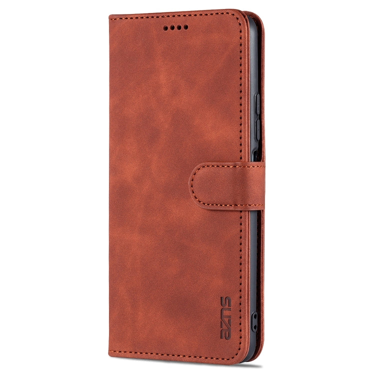 For Xiaomi Poco F3 AZNS Skin Feel Calf Texture Horizontal Flip Leather Case with Card Slots & Holder & Wallet