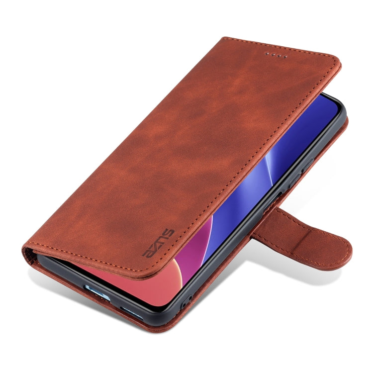 For Xiaomi Poco F3 AZNS Skin Feel Calf Texture Horizontal Flip Leather Case with Card Slots & Holder & Wallet