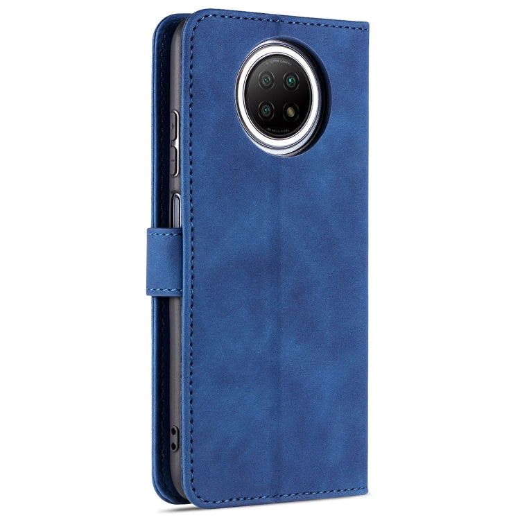 For Xiaomi Redmi Note 9 5G AZNS Skin Feel Calf Texture Horizontal Flip Leather Case with Card Slots & Holder & Wallet