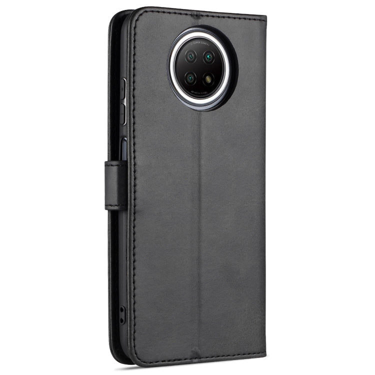 For Xiaomi Redmi Note 9 5G AZNS Skin Feel Calf Texture Horizontal Flip Leather Case with Card Slots & Holder & Wallet
