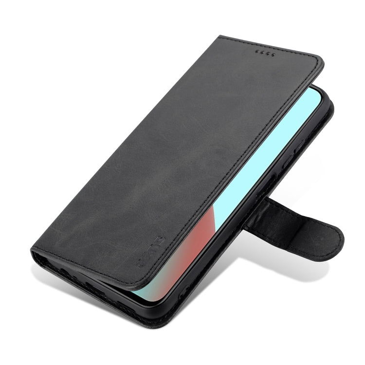 For Xiaomi Redmi Note 9 5G AZNS Skin Feel Calf Texture Horizontal Flip Leather Case with Card Slots & Holder & Wallet