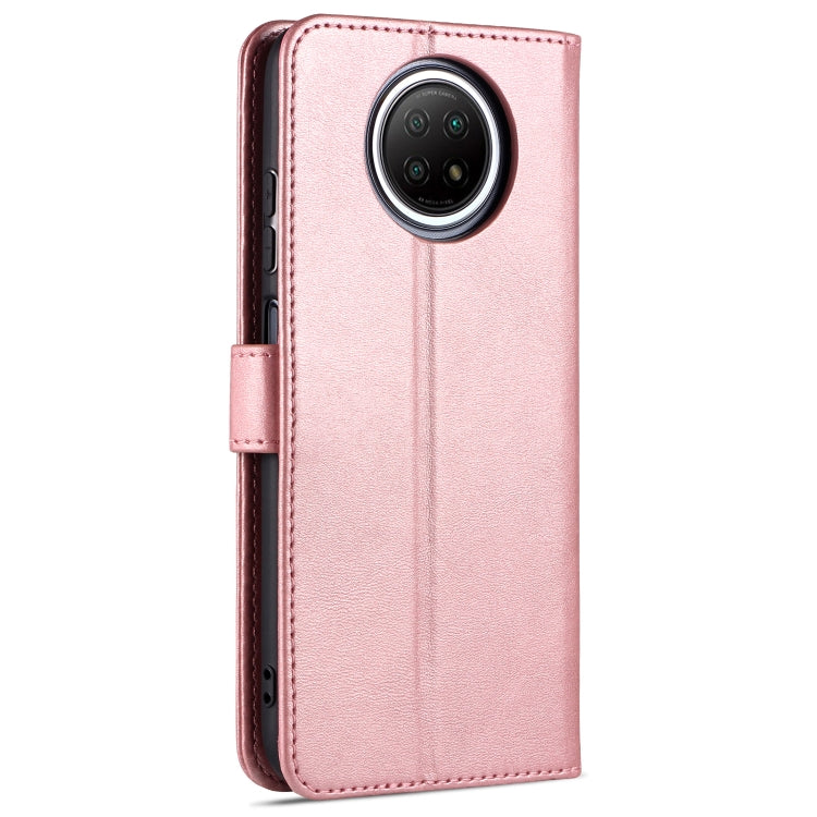 For Xiaomi Redmi Note 9 5G AZNS Skin Feel Calf Texture Horizontal Flip Leather Case with Card Slots & Holder & Wallet