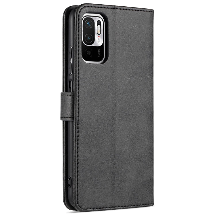 For Xiaomi Redmi Note 10 5G AZNS Skin Feel Calf Texture Horizontal Flip Leather Case with Card Slots & Holder & Wallet