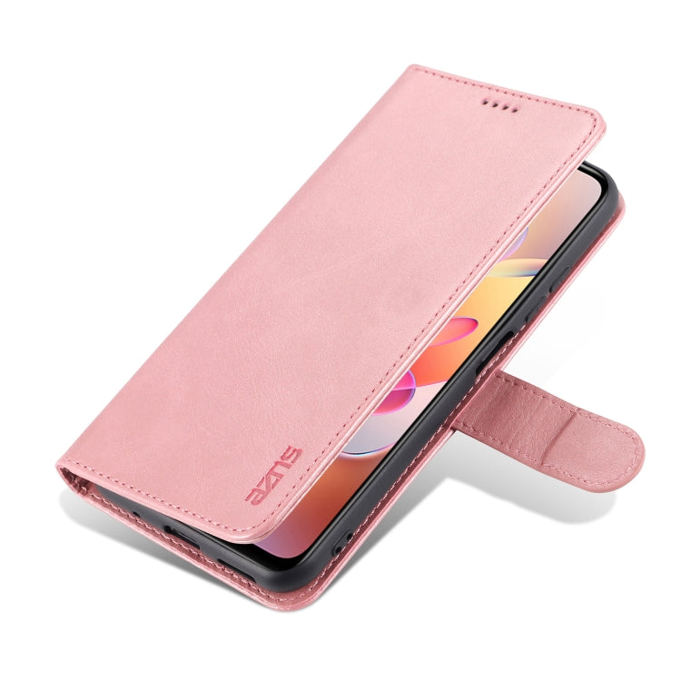 For Xiaomi Redmi Note 10 5G AZNS Skin Feel Calf Texture Horizontal Flip Leather Case with Card Slots & Holder & Wallet