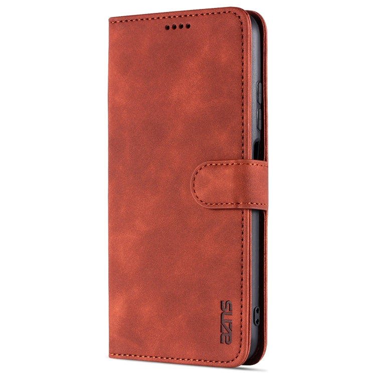 For Xiaomi Redmi Note 10 5G AZNS Skin Feel Calf Texture Horizontal Flip Leather Case with Card Slots & Holder & Wallet