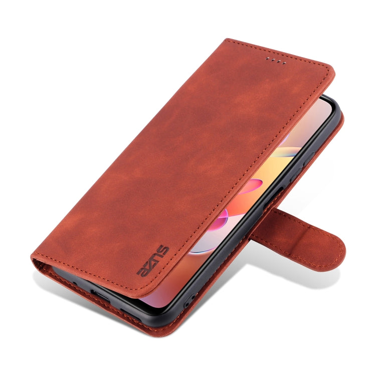For Xiaomi Redmi Note 10 5G AZNS Skin Feel Calf Texture Horizontal Flip Leather Case with Card Slots & Holder & Wallet