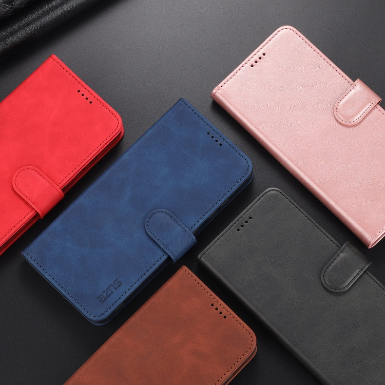 For Xiaomi Redmi Note 10 5G AZNS Skin Feel Calf Texture Horizontal Flip Leather Case with Card Slots & Holder & Wallet