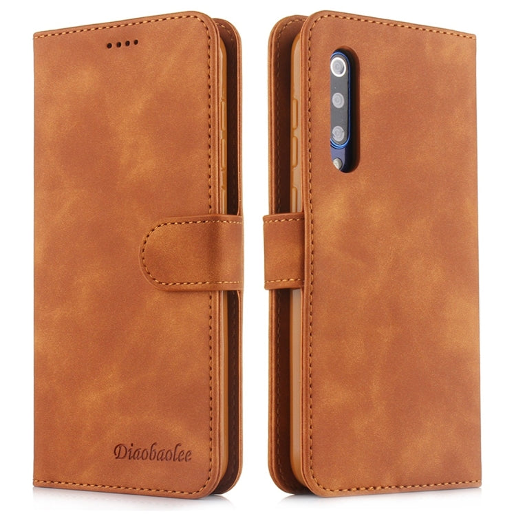 For Xiaomi Mi 9 SE Diaobaolee Pure Fresh Texture Horizontal Flip Leather Case, with Holder & Card Slot & Wallet & Photo Frame