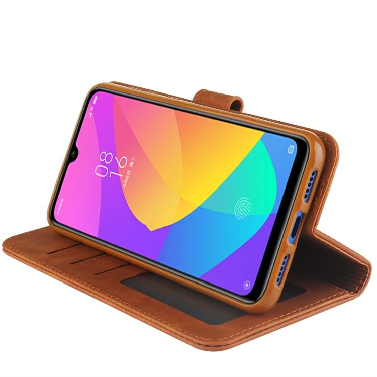 For Xiaomi Mi 9 SE Diaobaolee Pure Fresh Texture Horizontal Flip Leather Case, with Holder & Card Slot & Wallet & Photo Frame