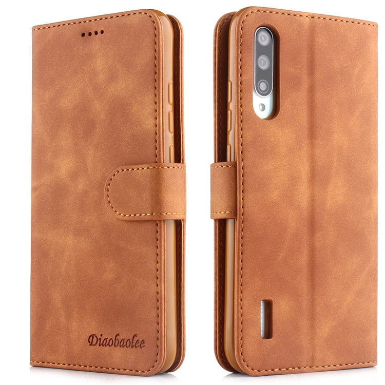 For Xiaomi Mi CC9 Diaobaolee Pure Fresh Texture Horizontal Flip Leather Case, with Holder & Card Slot & Wallet & Photo Frame