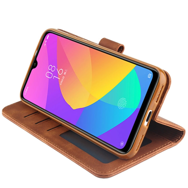 For Xiaomi Mi CC9e Diaobaolee Pure Fresh Texture Horizontal Flip Leather Case, with Holder & Card Slot & Wallet & Photo Frame