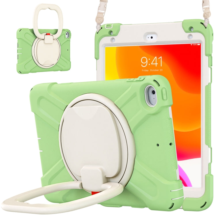 Pure Color Silicone + PC Protective Case with Holder & Shoulder Strap For iPad mini 5 / 4