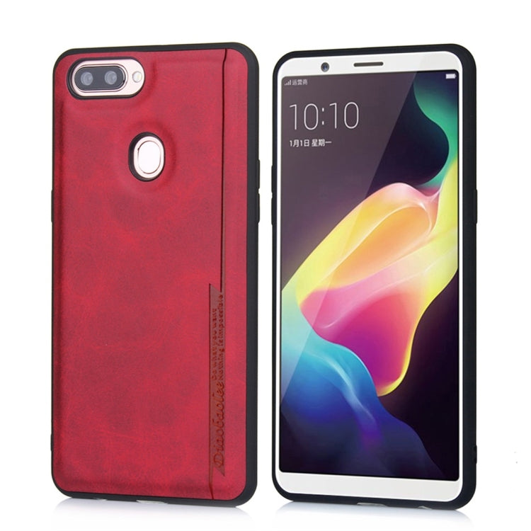 For OPPO R11s Diaobaolee Shockproof PU + TPU Protective Case