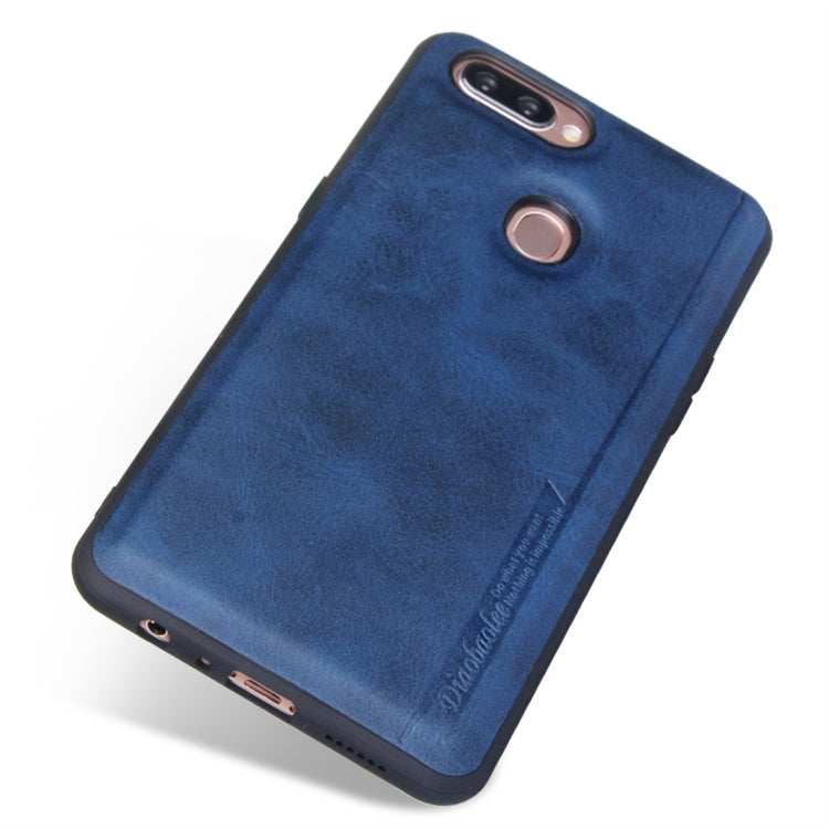 For OPPO R11s Diaobaolee Shockproof PU + TPU Protective Case