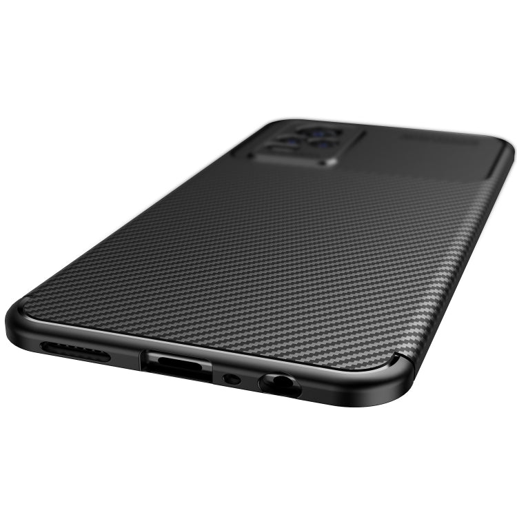 For vivo Y73 5G Carbon Fiber Texture Shockproof TPU Case
