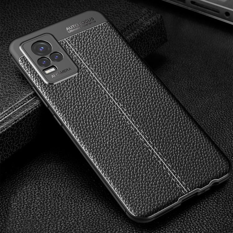For vivo Y73 5G Litchi Texture TPU Shockproof Case