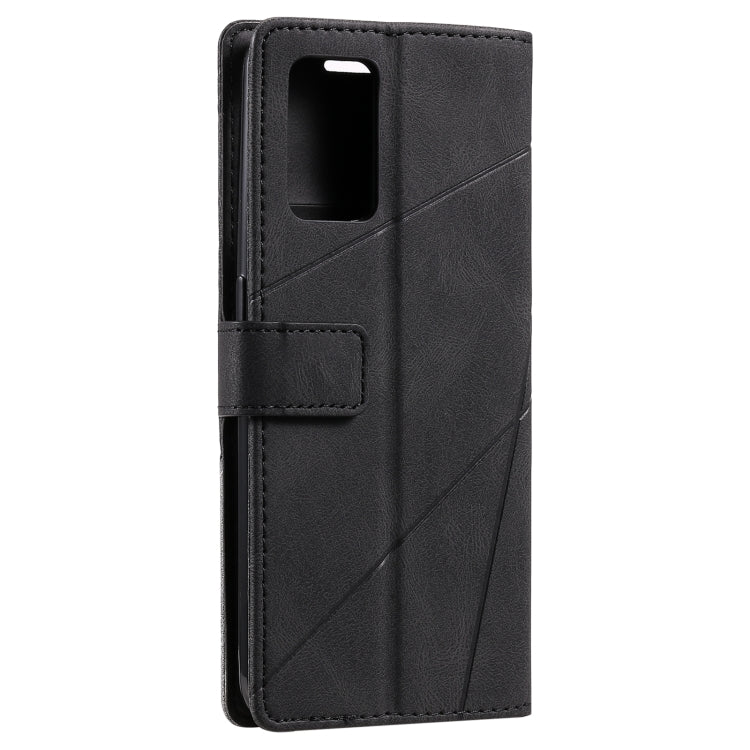 For OPPO A74 4G / F19 Skin Feel Splicing Horizontal Flip Leather Case with Holder & Card Slots & Wallet & Photo Frame
