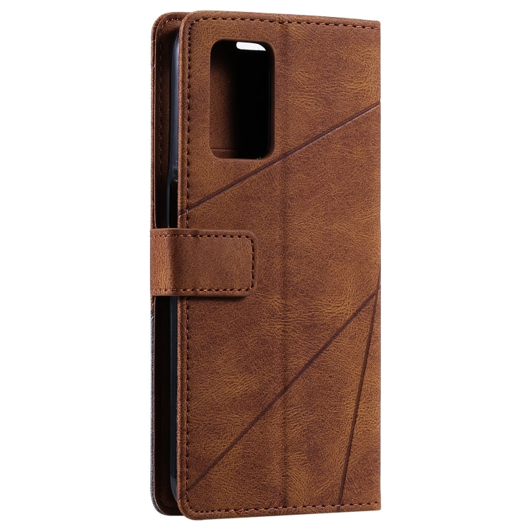 For OPPO Realme V13 5G Skin Feel Splicing Horizontal Flip Leather Case with Holder & Card Slots & Wallet & Photo Frame