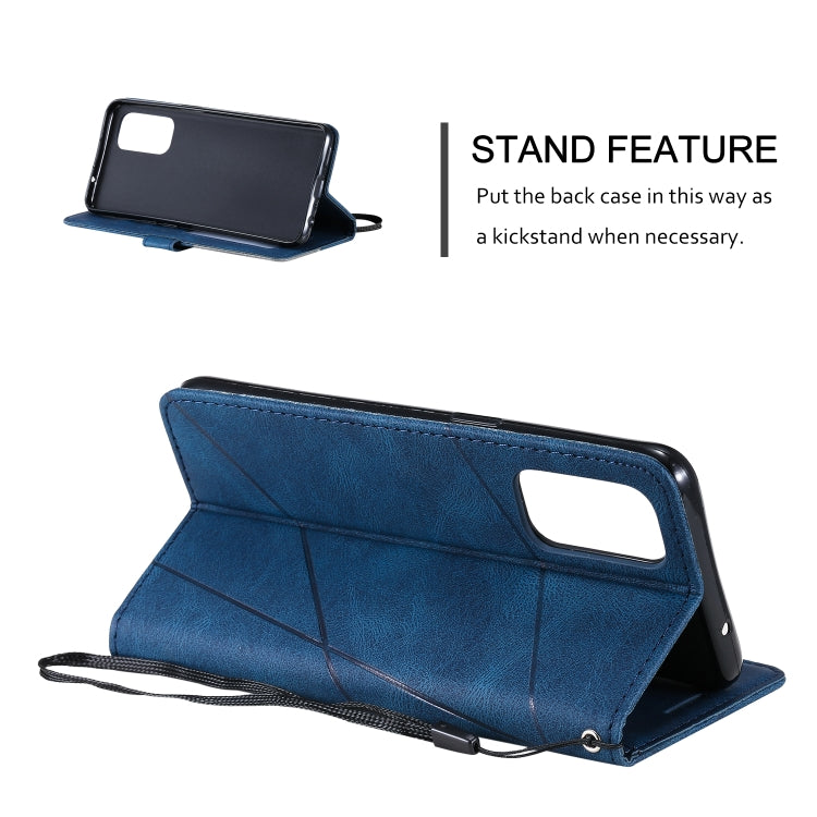 For OPPO Reno5 5G Skin Feel Splicing Horizontal Flip Leather Case with Holder & Card Slots & Wallet & Photo Frame