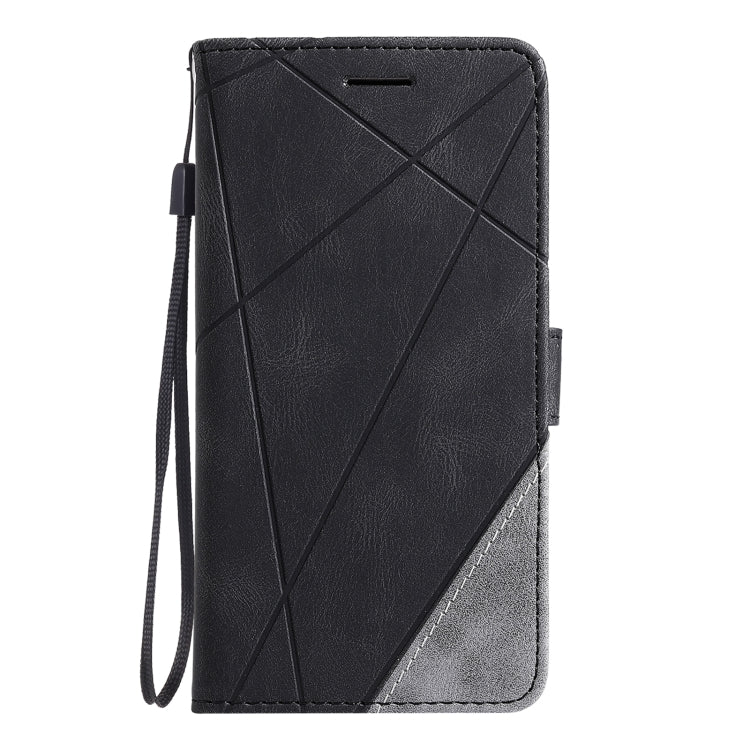 For OPPO Reno5 5G Skin Feel Splicing Horizontal Flip Leather Case with Holder & Card Slots & Wallet & Photo Frame