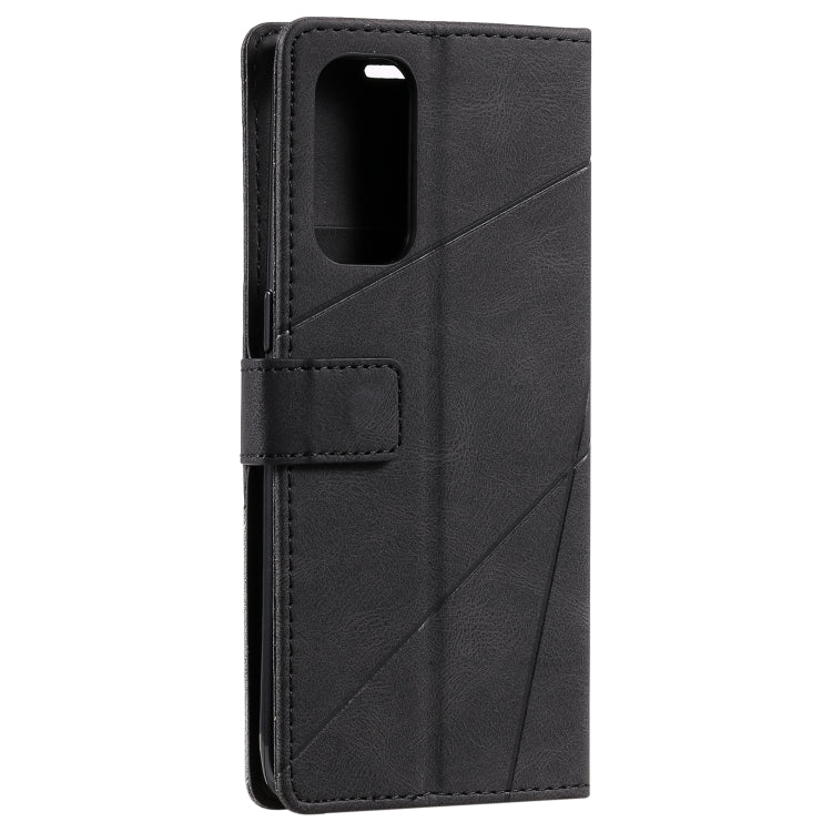 For OPPO Reno5 Pro 5G Skin Feel Splicing Horizontal Flip Leather Case with Holder & Card Slots & Wallet & Photo Frame