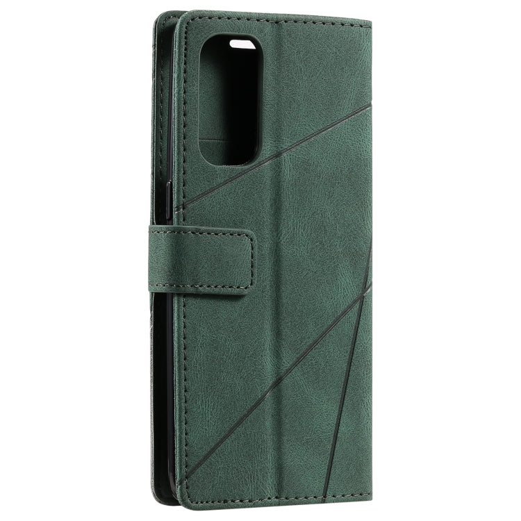 For OPPO Reno5 Pro 5G Skin Feel Splicing Horizontal Flip Leather Case with Holder & Card Slots & Wallet & Photo Frame