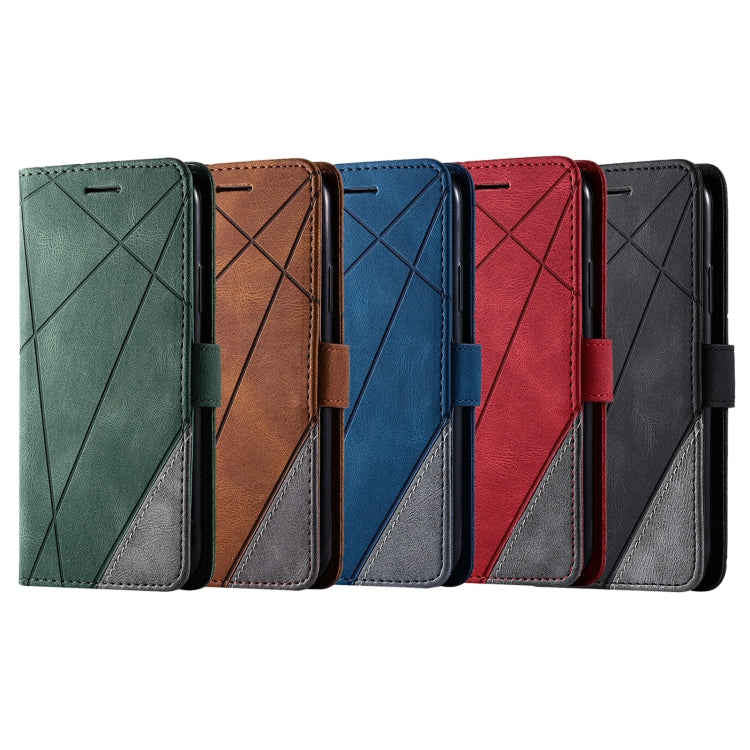 For OPPO Reno5 Pro 5G Skin Feel Splicing Horizontal Flip Leather Case with Holder & Card Slots & Wallet & Photo Frame