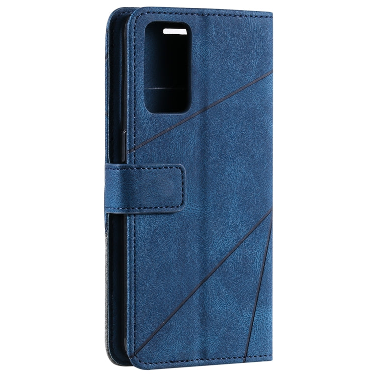 For OPPO Reno6 5G Skin Feel Splicing Horizontal Flip Leather Case with Holder & Card Slots & Wallet & Photo Frame