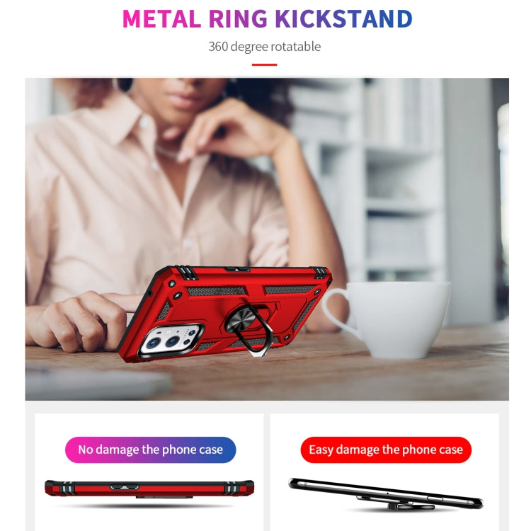 For OnePlus 9 Pro Shockproof TPU + PC Protective Case with 360 Degree Rotating Holder