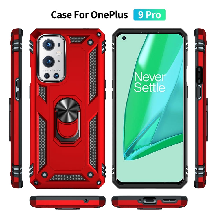 For OnePlus 9 Pro Shockproof TPU + PC Protective Case with 360 Degree Rotating Holder