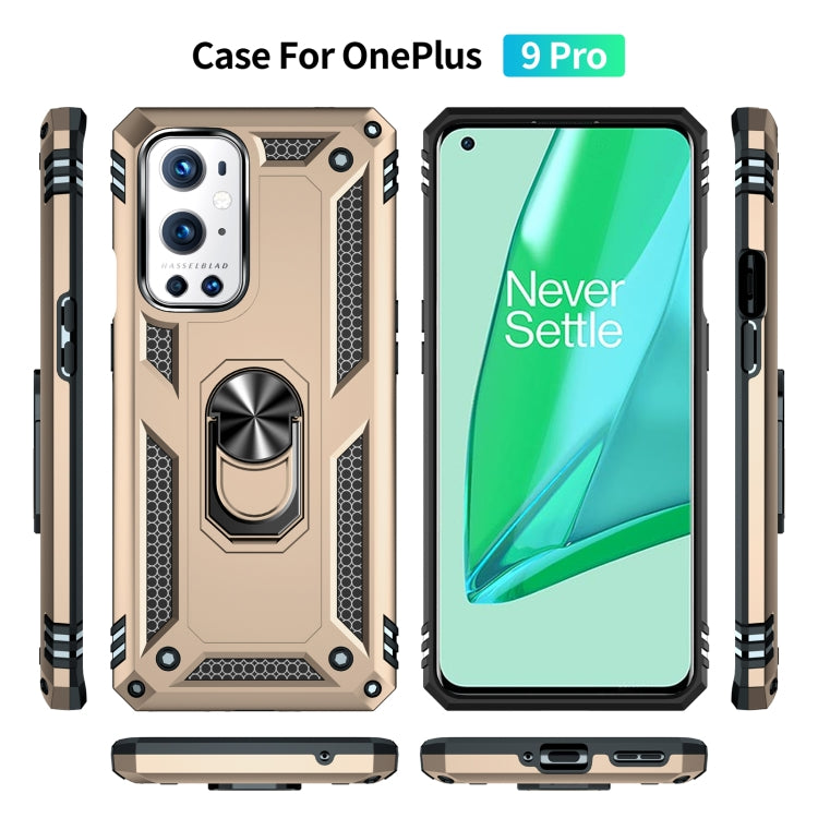 For OnePlus 9 Pro Shockproof TPU + PC Protective Case with 360 Degree Rotating Holder