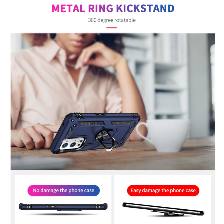 For OnePlus 9 Pro Shockproof TPU + PC Protective Case with 360 Degree Rotating Holder