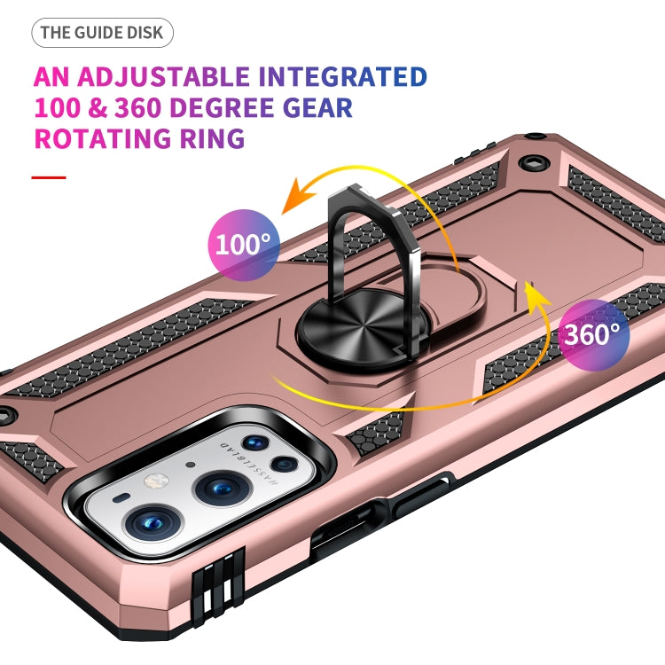 For OnePlus 9 Pro Shockproof TPU + PC Protective Case with 360 Degree Rotating Holder