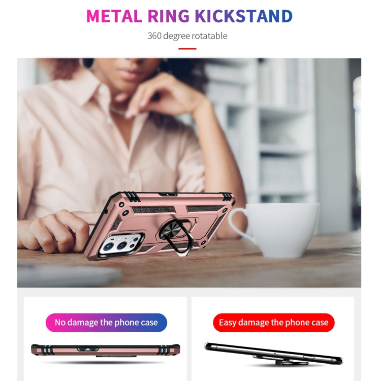 For OnePlus 9 Pro Shockproof TPU + PC Protective Case with 360 Degree Rotating Holder