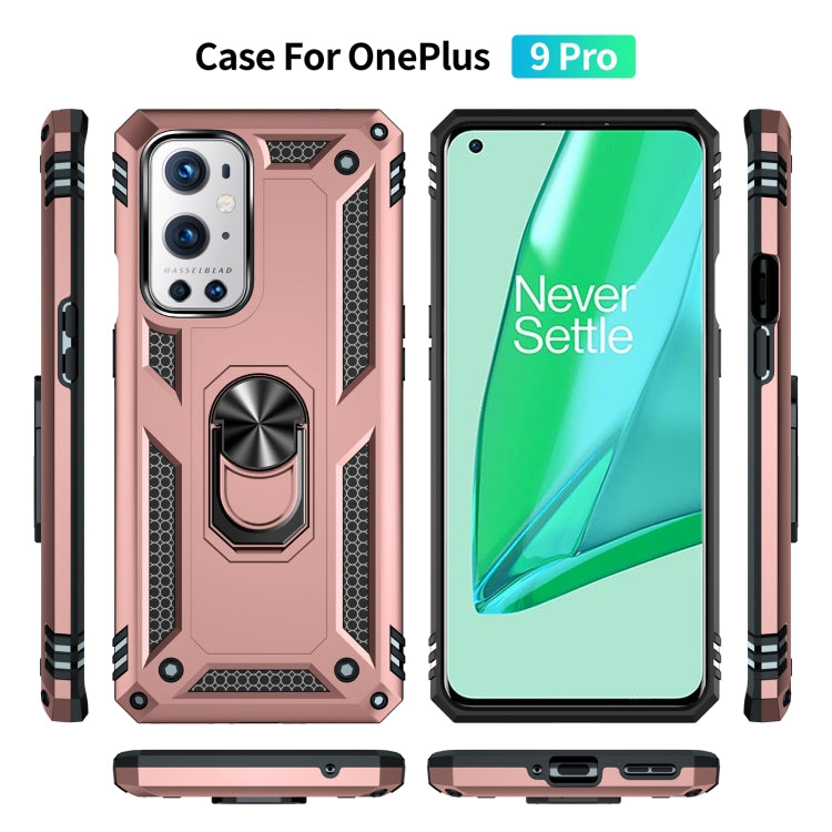 For OnePlus 9 Pro Shockproof TPU + PC Protective Case with 360 Degree Rotating Holder