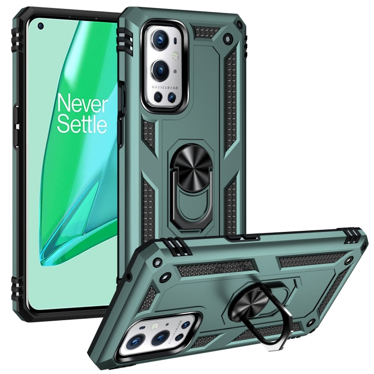 For OnePlus 9 Pro Shockproof TPU + PC Protective Case with 360 Degree Rotating Holder