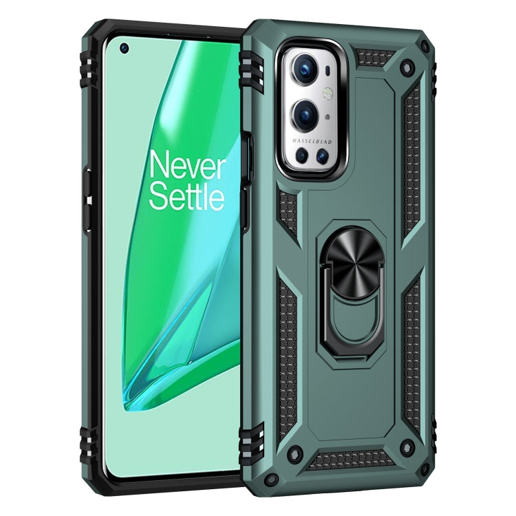 For OnePlus 9 Pro Shockproof TPU + PC Protective Case with 360 Degree Rotating Holder