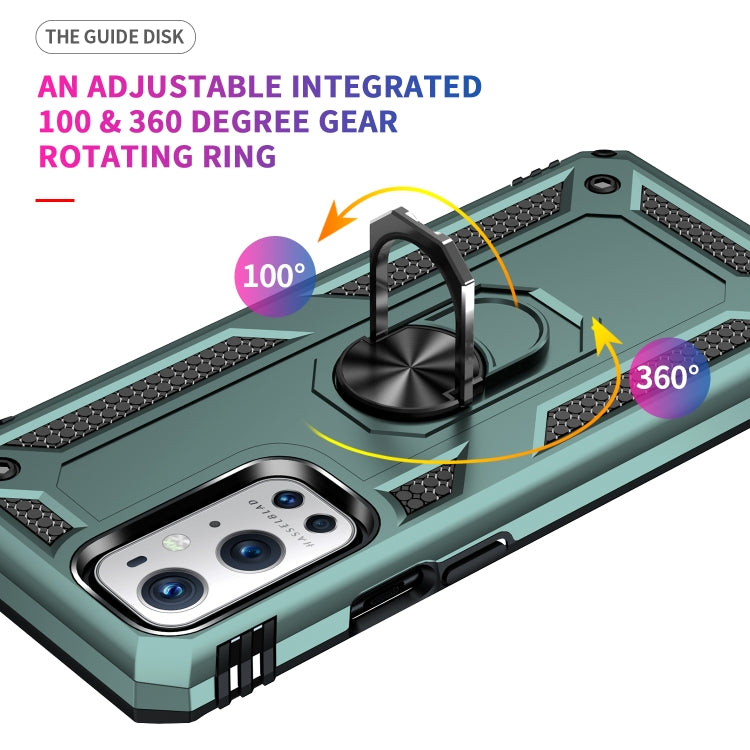 For OnePlus 9 Pro Shockproof TPU + PC Protective Case with 360 Degree Rotating Holder