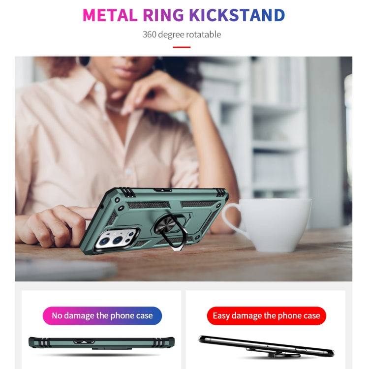 For OnePlus 9 Pro Shockproof TPU + PC Protective Case with 360 Degree Rotating Holder