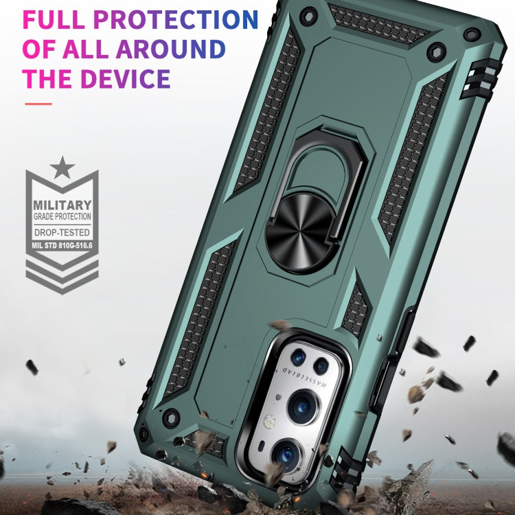 For OnePlus 9 Pro Shockproof TPU + PC Protective Case with 360 Degree Rotating Holder