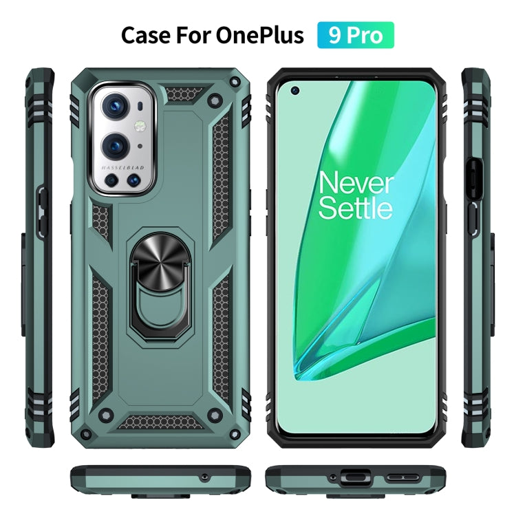 For OnePlus 9 Pro Shockproof TPU + PC Protective Case with 360 Degree Rotating Holder