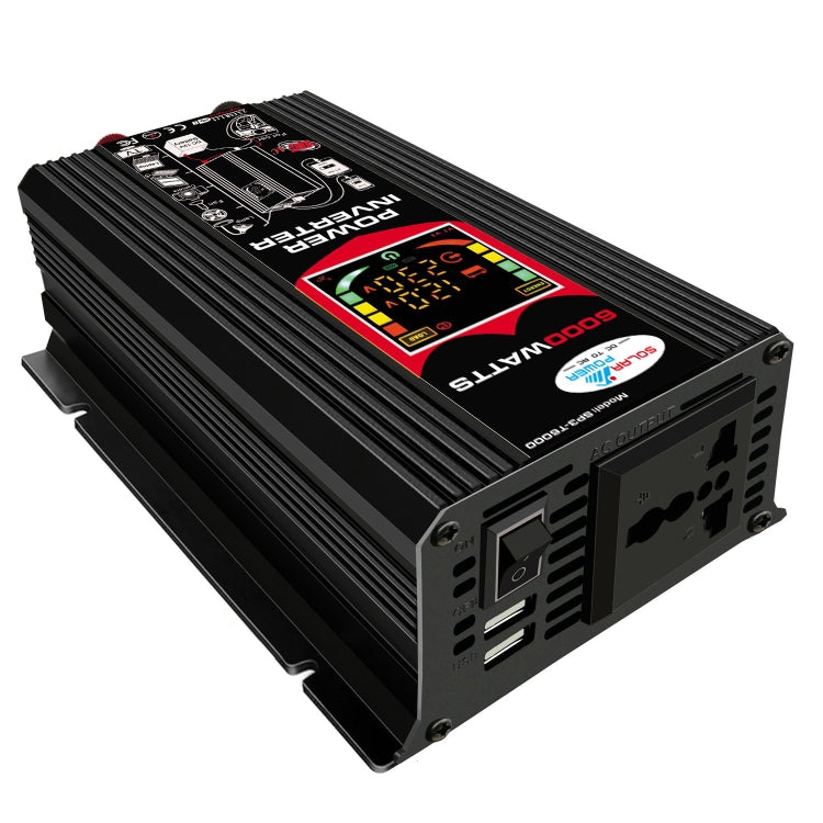 Tang III Generation 12V to 110V 6000W Car Power Inverter with LCD Display & Dual USB